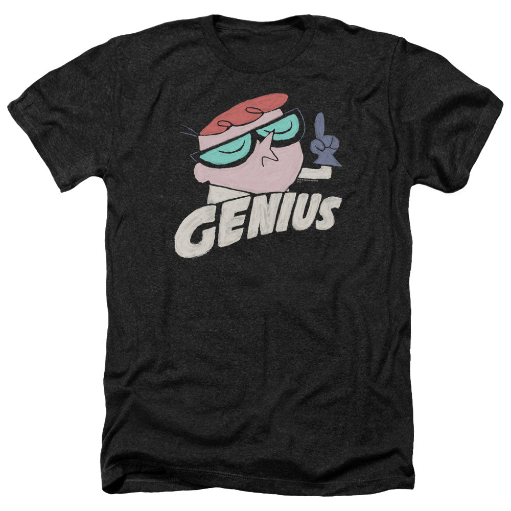 Dexters Laboratory - Genius - Adult Heather-black
