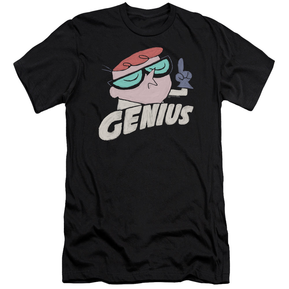 Dexters Laboratory - Genius-premuim Canvas Adult Slim Fit 30/1 - Black