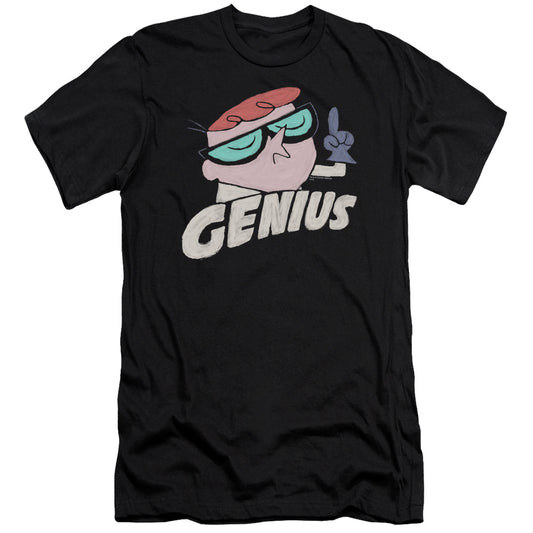 Dexters Laboratory - Genius-premuim Canvas Adult Slim Fit 30/1 - Black