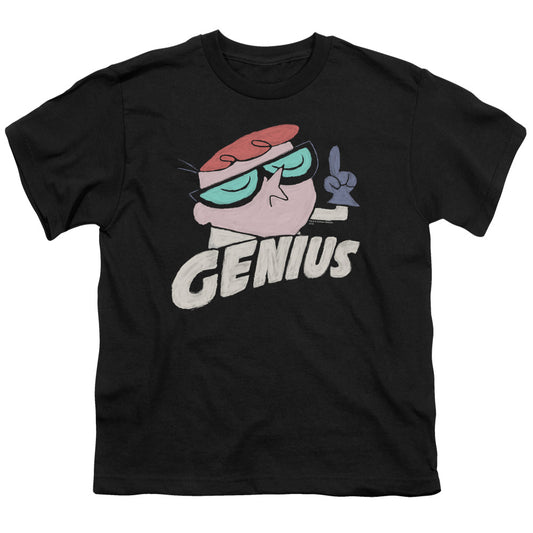 Dexters Laboratory - Genius - Short Sleeve Youth 18/1 - Black T-shirt