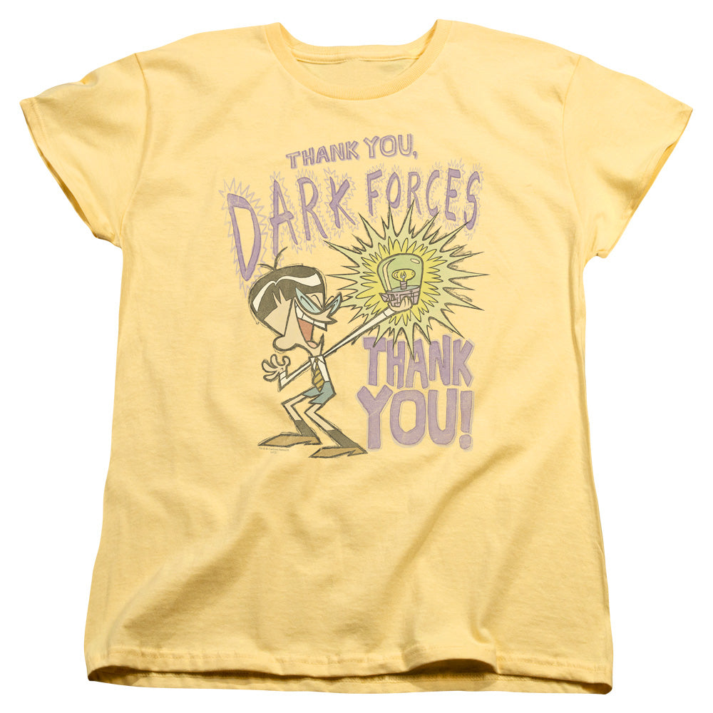 Dexters Laboratory - Dark Forces - Short Sleeve Womens Tee - Banana T-shirt