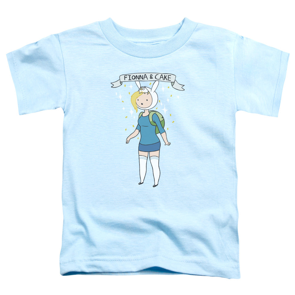 Adventure Time - Fionna & Cake - Short Sleeve Toddler Tee - Light Blue T-shirt