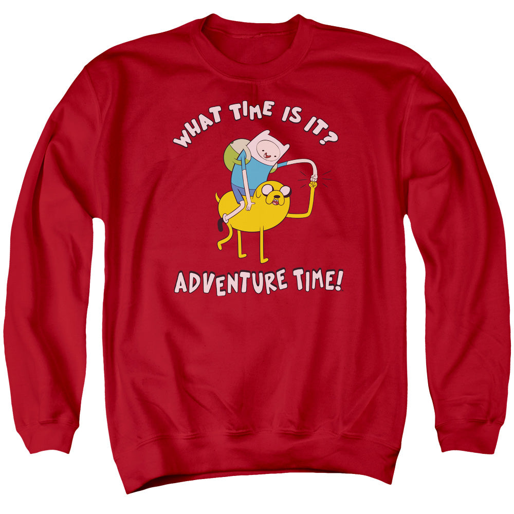 Adventure Time - Ride Bump - Adult Crewneck Sweatshirt - Red