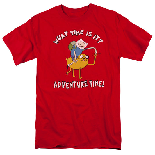 Adventure Time - Ride Bump - Short Sleeve Adult 18/1 - Red T-shirt