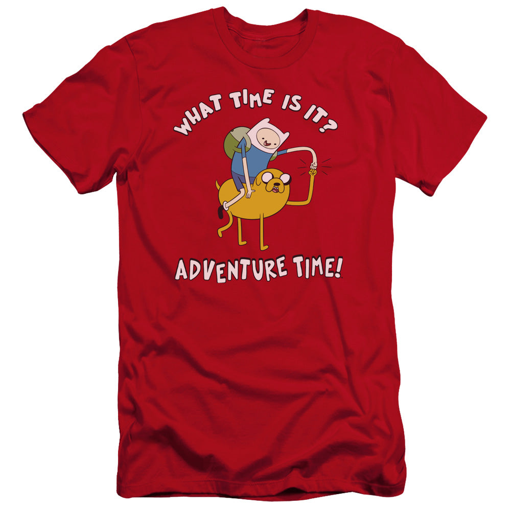 Adventure Time - Ride Bump-hbo Short Sleeve Adult 30/1 - Red T-shirt