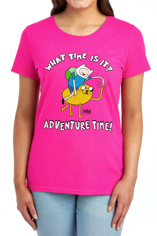 Adventure Time - Ride Bump - Short Sleeve Womens Tee - Red T-shirt