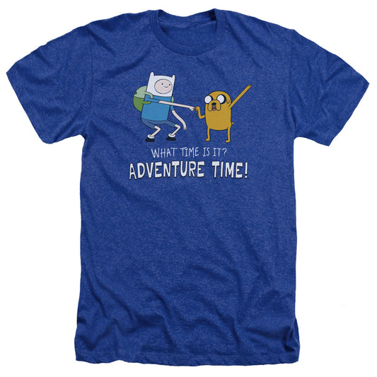Adventure Time - Fist Bump - Adult Heather - Royal Blue