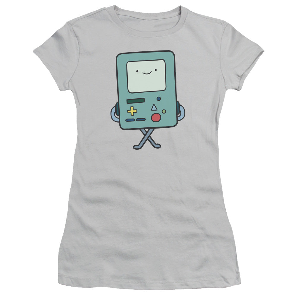 Adventure Time - Bmo - Short Sleeve Junior Sheer - Silver T-shirt