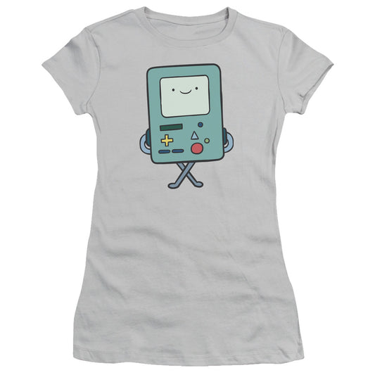 Adventure Time - Bmo - Short Sleeve Junior Sheer - Silver T-shirt