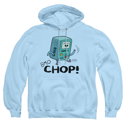 Adventure Time - Bmo Chop - Adult Pull-over Hoodie - Light Blue