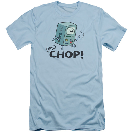 Adventure Time - Bmo Chop - Short Sleeve Adult 30/1 - Light Blue T-shirt
