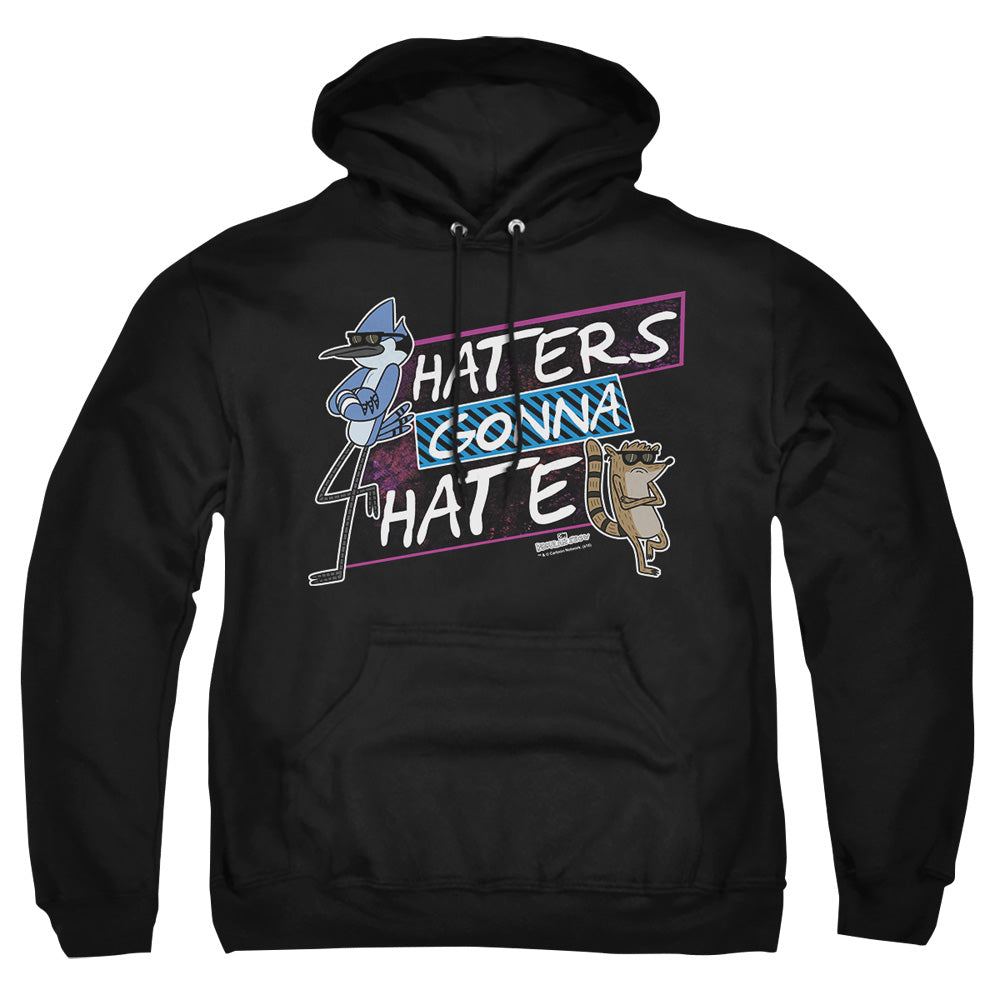 Regular Show - Haters Gonna Hate - Adult Pull-over Hoodie - Black