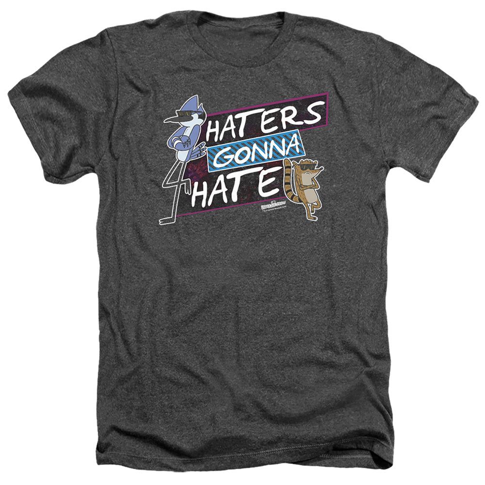 Regular Show - Haters Gonna Hate - Adult Heather-black