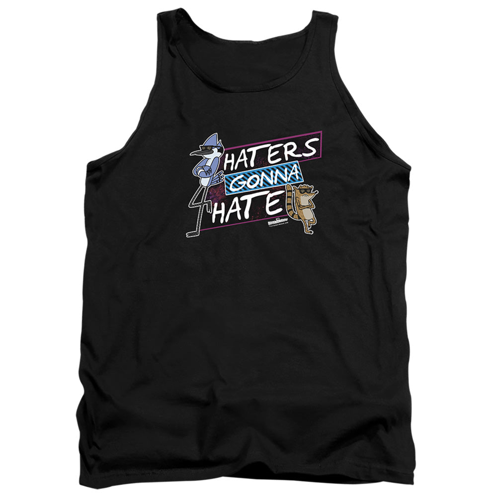 Regular Show - Haters Gonna Hate - Adult Tank - Black
