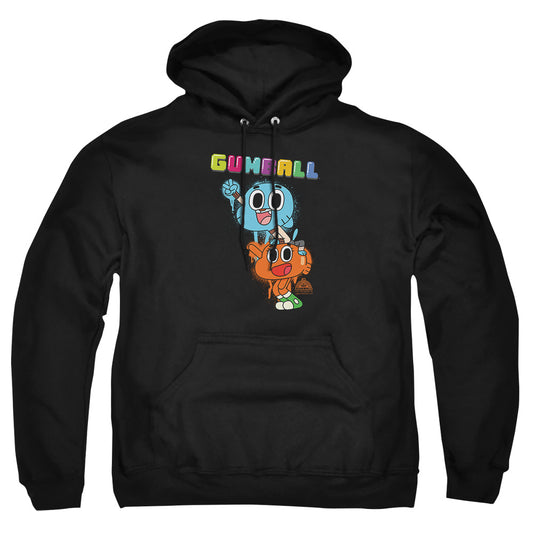 Amazing World Of Gumball - Gumball Spray - Adult Pull-over Hoodie - Black