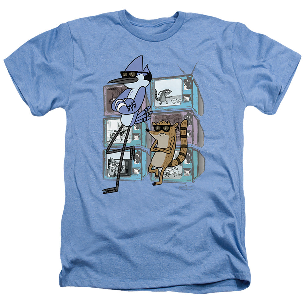 Regular Show - Tv Too Cool - Adult Heather - Light Blue
