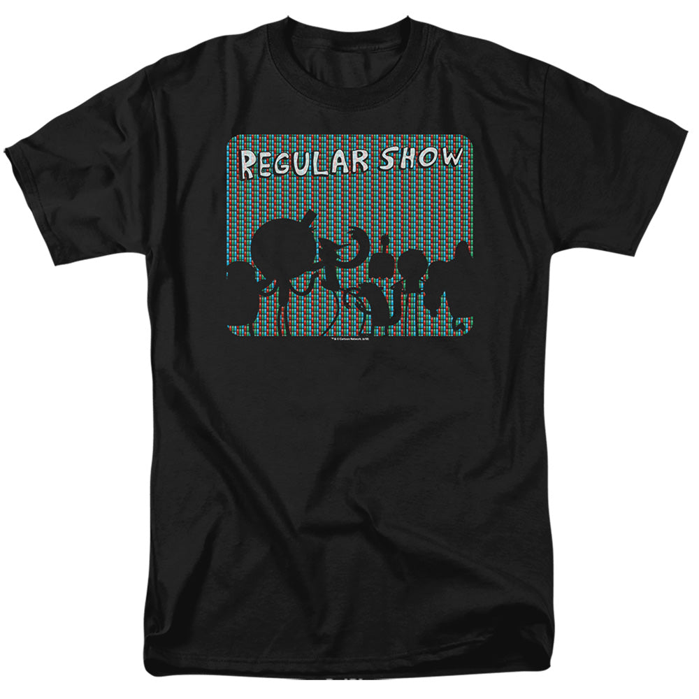 Regular Show - Rgb Group - Short Sleeve Adult 18/1 - Black T-shirt