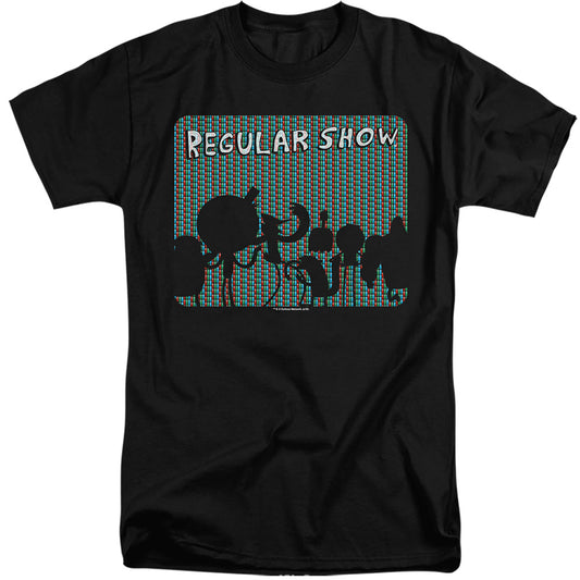 Regular Show - Rgb Group - Short Sleeve Adult Tall 18/1 - Black T-shirt