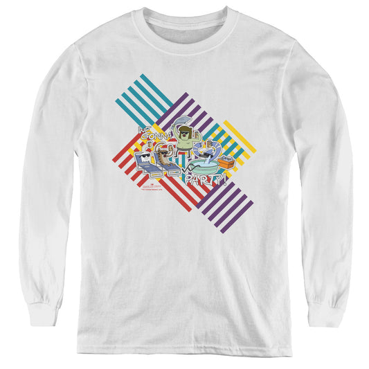 Regular Show - We Gonna Party - Youth Long Sleeve Tee - White