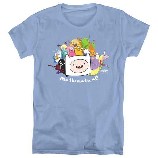 Adventure Time - Mathematical - Short Sleeve Womens Tee - Carolina Blue T-shirt