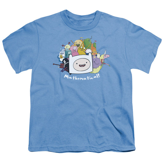 Adventure Time - Mathematical - Short Sleeve Youth 18/1 - Carolina Blue T-shirt