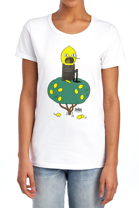 Adventure Time - Lemongrab - Short Sleeve Womens Tee - Light Blue T-shirt