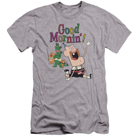 Uncle Grandpa - Good Mornin-hbo Short Sleeve Adult 30/1 - Athletic Heather T-shirt