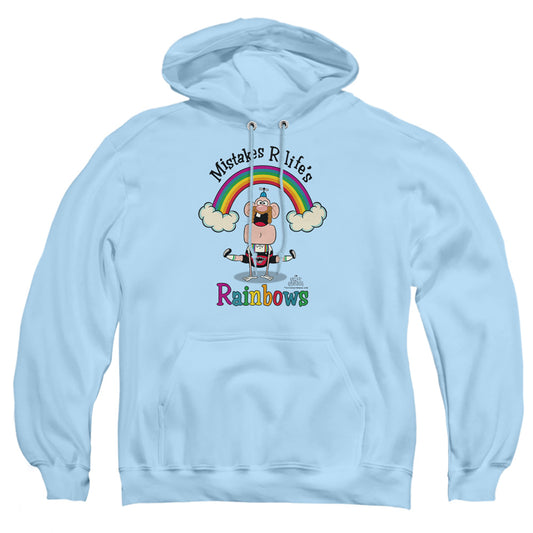 Uncle Grandpa - Lifes Rainbows - Adult Pull-over Hoodie - Light Blue