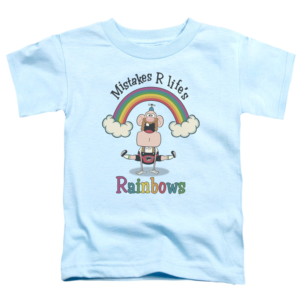 Uncle Grandpa - Lifes Rainbows - Short Sleeve Toddler Tee - Light Blue T-shirt