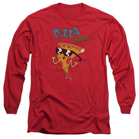 Uncle Grandpa - Pizza Steve - Long Sleeve Adult 18/1 - Red T-shirt