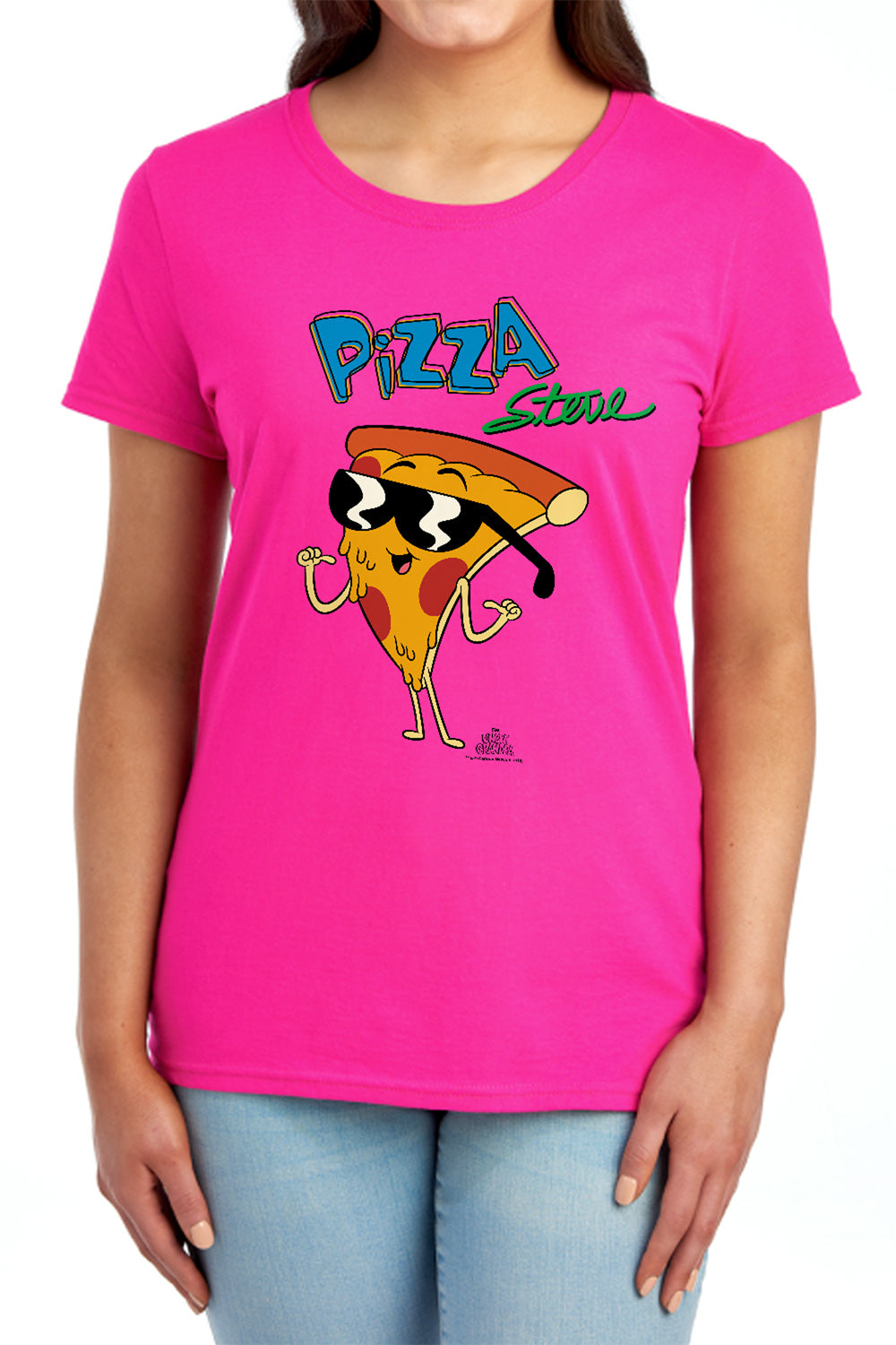 Uncle Grandpa - Pizza Steve - Short Sleeve Womens Tee - Red T-shirt