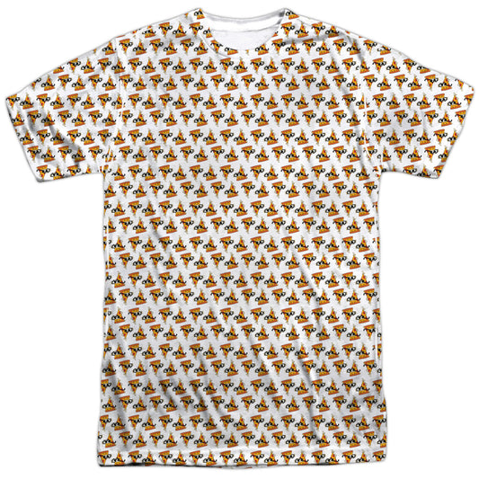 Uncle Grandpa - Pizzas - Short Sleeve Adult Poly Crew - White T-shirt