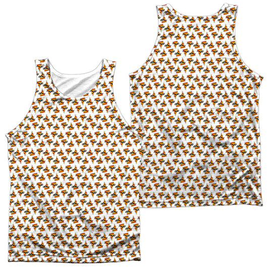 Uncle Grandpa - Pizzas (Front/back Print) - Adult Poly Tank Top - White