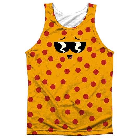 Uncle Grandpa - Pizza Face - Adult Poly Tank Top - White