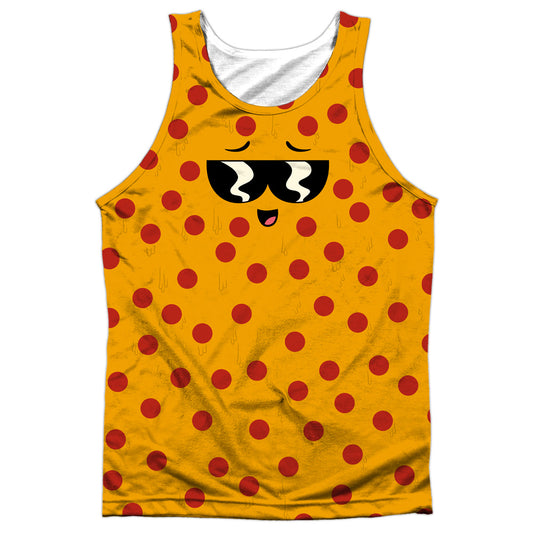 Uncle Grandpa - Pizza Face - Adult Poly Tank Top - White