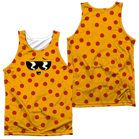 Uncle Grandpa - Pizza Face (Front/back Print) - Adult Poly Tank Top - White