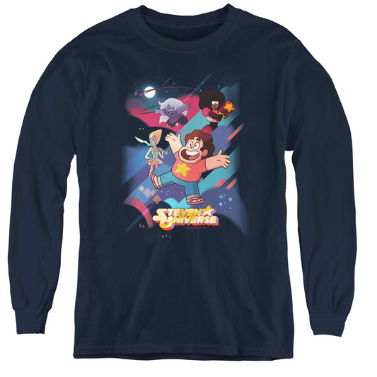 Steven Universe - Group Shot - Youth Long Sleeve Tee - Navy