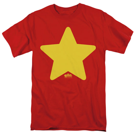 Steven Universe - Star - Short Sleeve Adult 18/1 - Red T-shirt