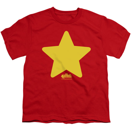 Steven Universe - Star - Short Sleeve Youth 18/1 - Red T-shirt