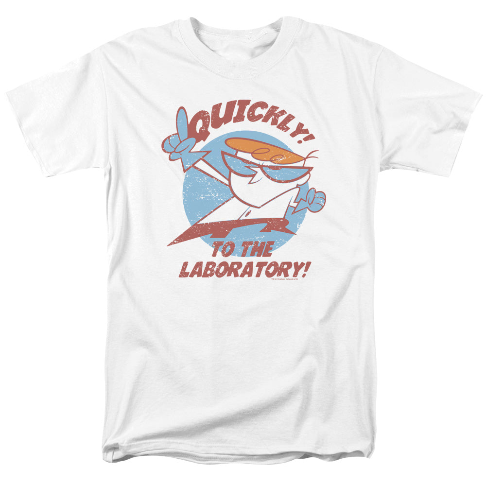 Dexters Laboratory - Quickly - Short Sleeve Adult 18/1 - White T-shirt
