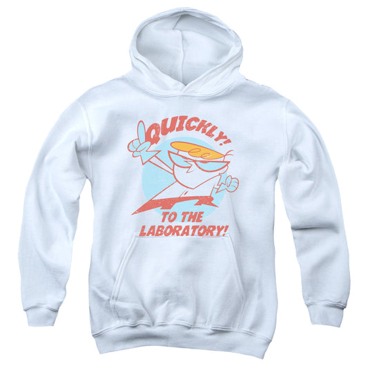 Dexters Laboratory - Quickly - Youth Pull-over Hoodie - White