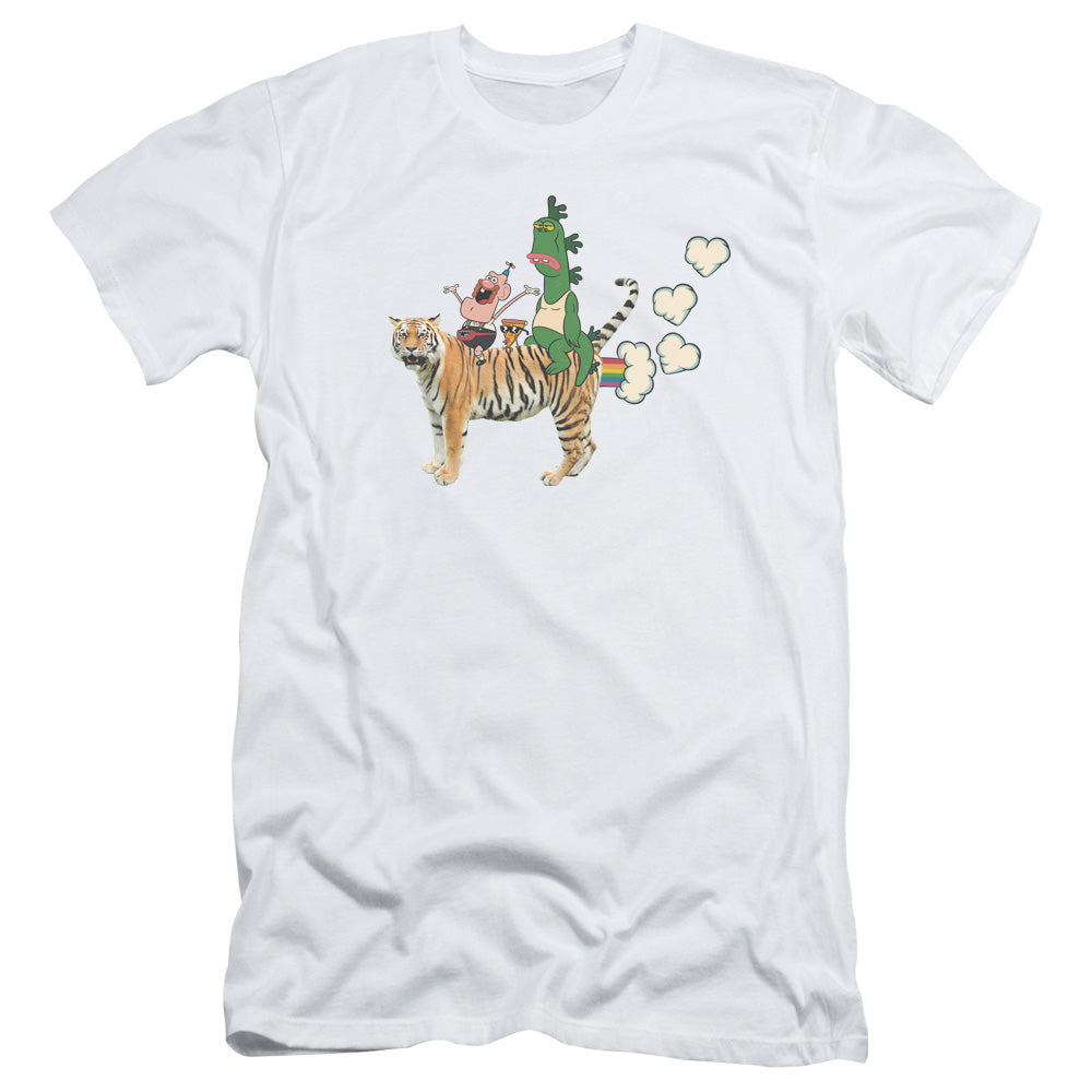 Uncle Grandpa - Fart Hearts - Short Sleeve Adult 30/1 - White T-shirt