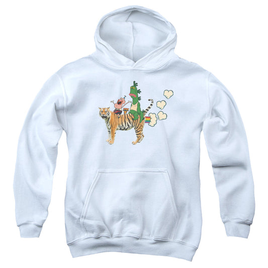 Uncle Grandpa - Fart Hearts - Youth Pull-over Hoodie - White
