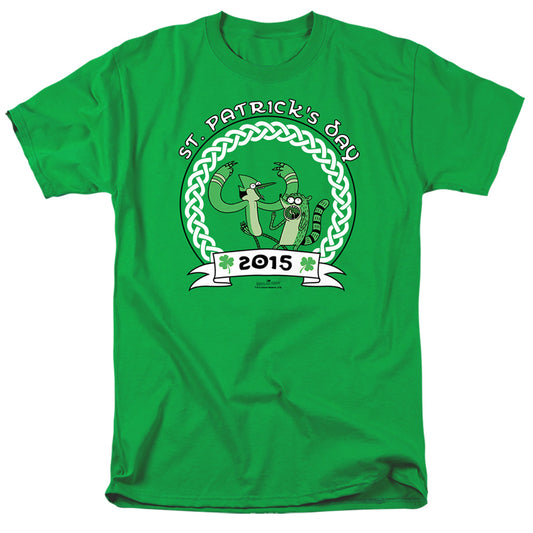 Regular Show - St Pats 2014 - Short Sleeve Adult 18/1 - Kelly Green T-shirt