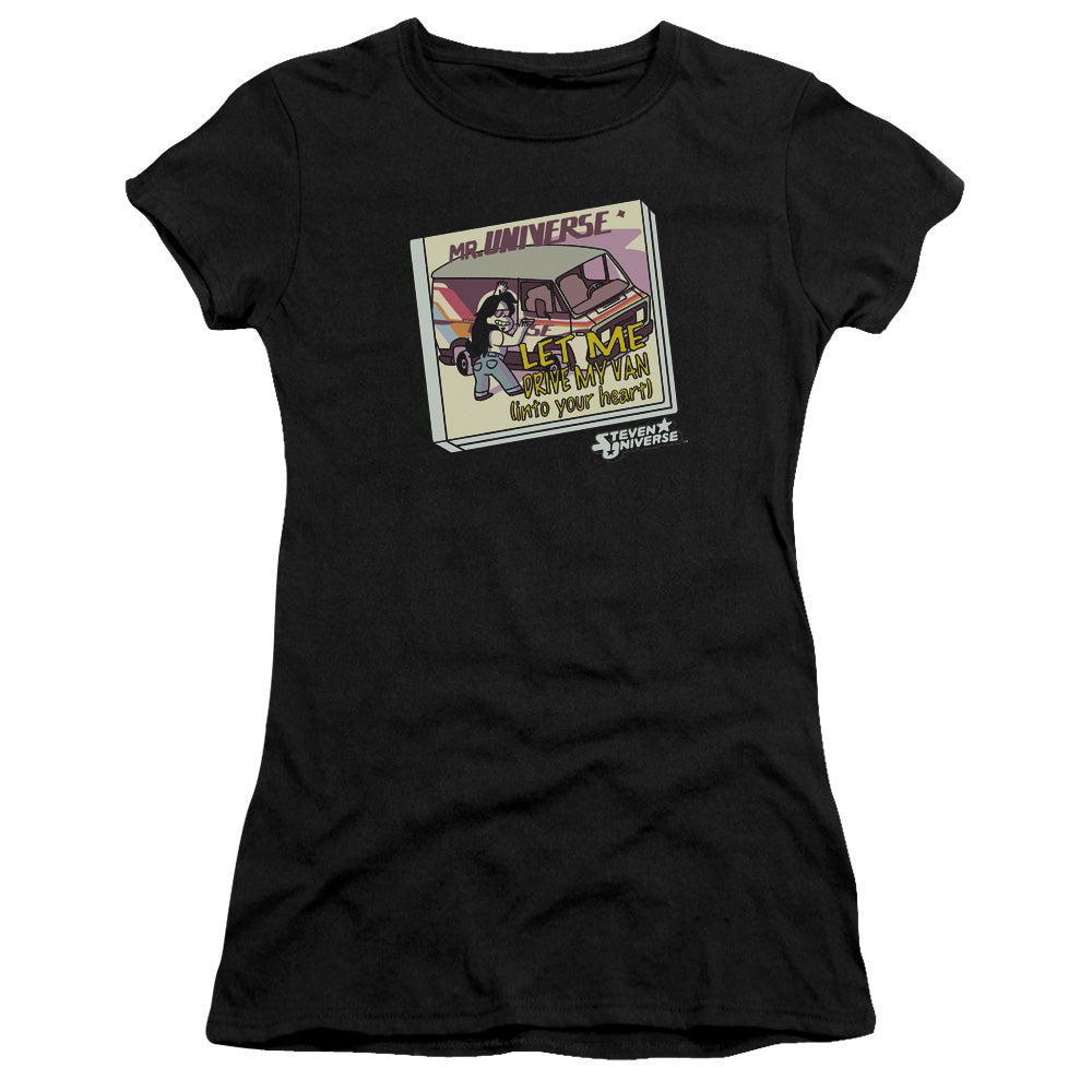Steven Universe - Mr. Universe - Short Sleeve Junior Sheer - Black T-shirt
