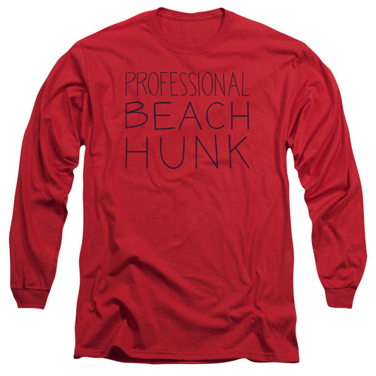 Steven Universe - Beach Hunk - Long Sleeve Adult 18/1 - Red T-shirt