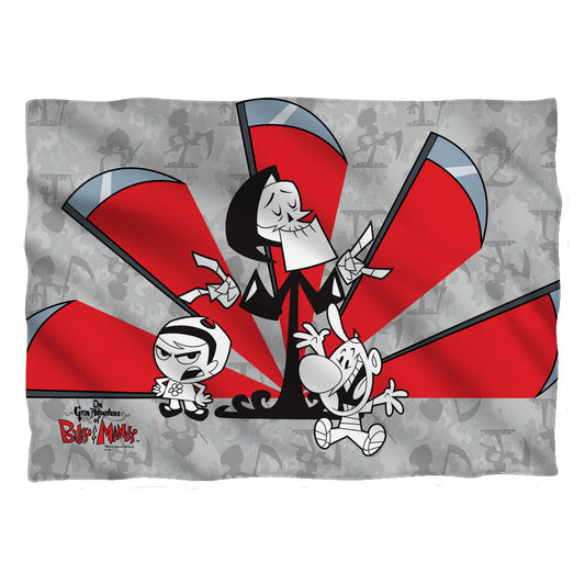 Grim Adventures Of Billy & Mandy - Times Up - Pillow Case - White