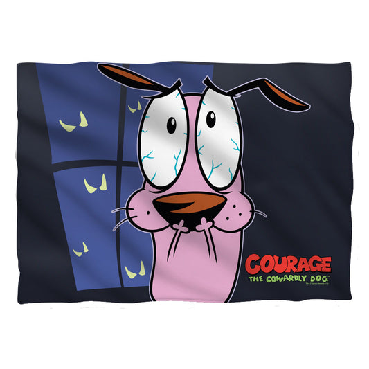 Courage The Cowardly Dog - Window - Pillow Case - White
