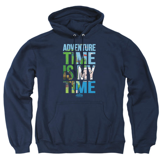 Adventure Time - My Time - Adult Pull-over Hoodie - Navy