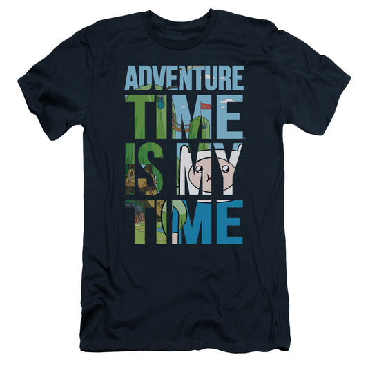 Adventure Time - My Time - Short Sleeve Adult 30/1 - Navy T-shirt